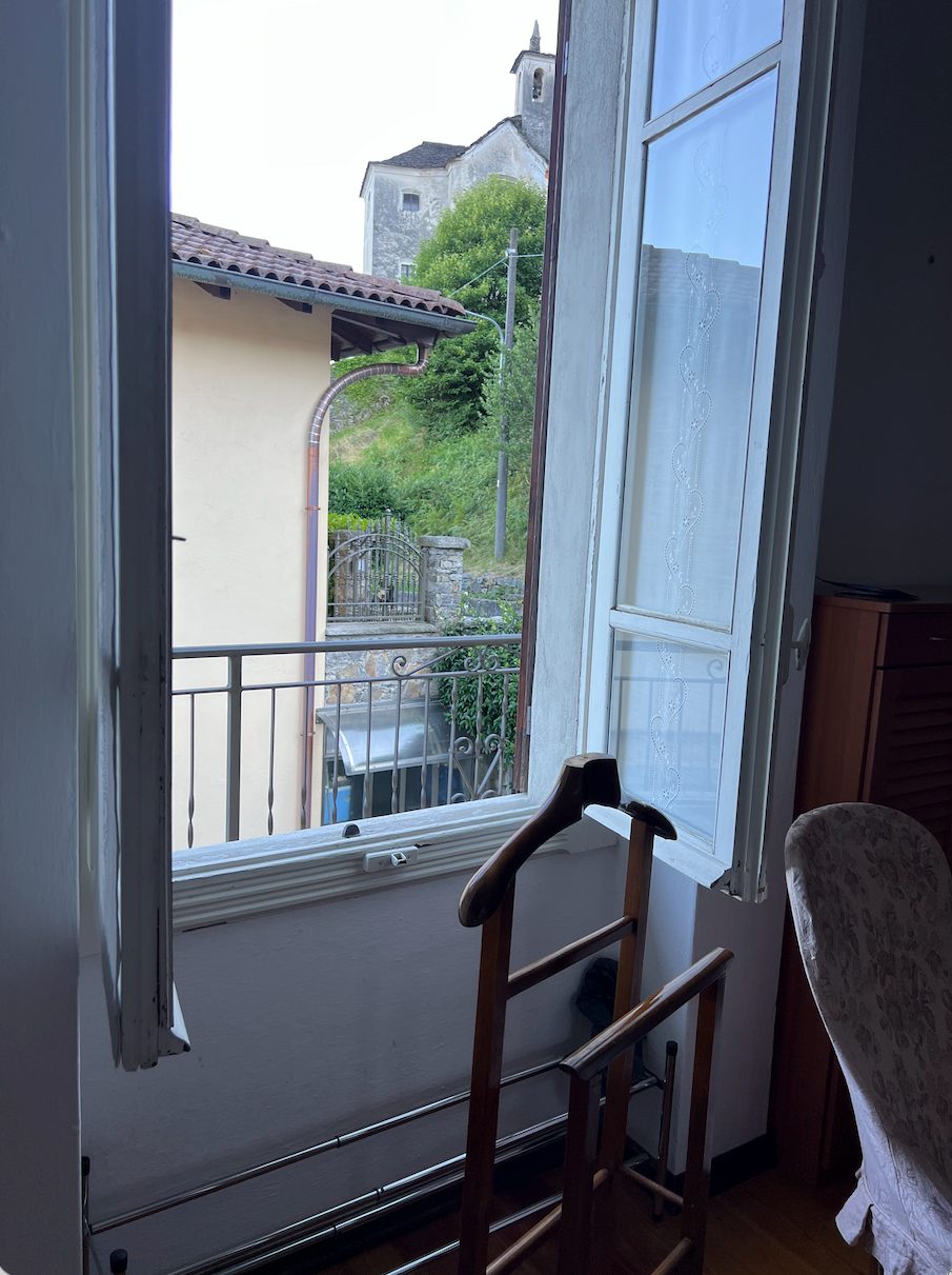 Uitzicht vanuit het appartement
